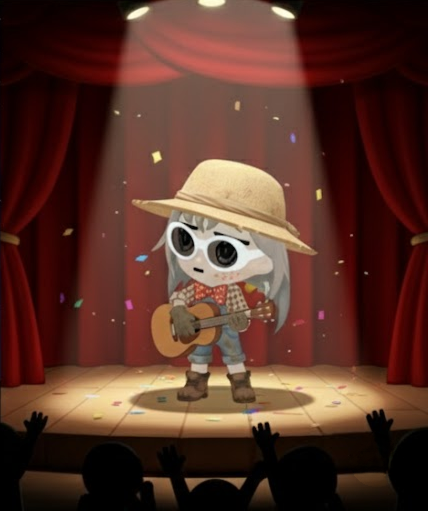 FarmerAlon playing guitar